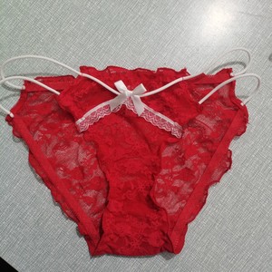 Culotte string sexy et séduisante en dentelle transparente, nouveau style 2024, entrejambe en pur coton et sous-vêtement rehausseur de hanches. - Product Image 4