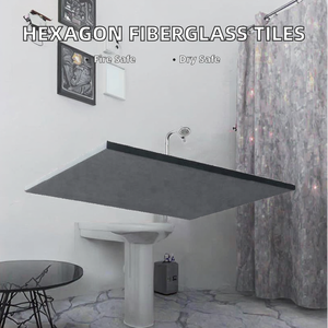 Factory Pricing China Customized Modern Moisture-Proof Glass Fiber Rectangle Fiberglass <b>Ceiling</b> Panels for Hotel Meeting Room - Product Image 2