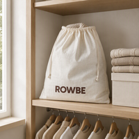 Sac de shopping promotionnel en tissu coton-lin avec cordon de serrage, durable, imprimé avec logo personnalisé, pour vêtements, cadeaux, sac à main, sac anti-poussière