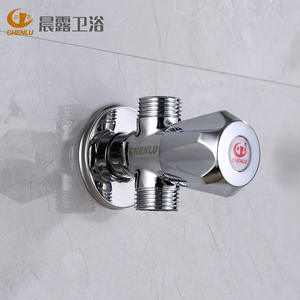 Válvula angular Chenlu de 3 vías con doble salida, rosca macho, diámetro interior estándar para fontanería - Product Image 2