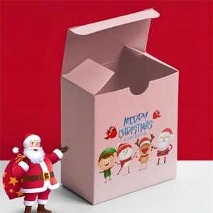 Caja de regalo de Navidad de lujo personalizada Impresión de cartón para compañero de negocios Elf <span class=keywords><strong>Bar</strong></span> Caja de dos piezas - Product Image 3