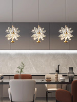 Lustre en cristal créatif de luxe de style français, LED haut de gamme, lampe décorative en forme de boule pour couloir, entrée, chambre à coucher, chevet, Ra95