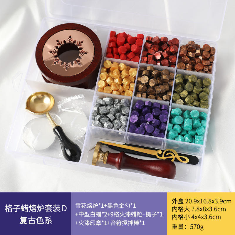 Ensemble de four à cire à grille D