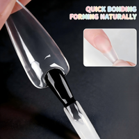 Adhésif Gel UV Transparent Longue Durée Non Toxique pour Faux Ongles et Strass – Idéal Salon Professionnel et DIY Nail Art Créatif