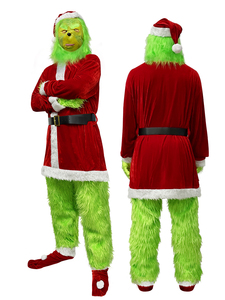 <span class=keywords><strong>Disfraz</strong></span> de <span class=keywords><strong>Grinch</strong></span> Clásico de Lujo, Traje Largo de Peluche, Material de Poliéster, <span class=keywords><strong>para</strong></span> Fiestas de Navidad, Juego de Roles, Personalizado de Fábrica, <span class=keywords><strong>para</strong></span> Adultos, Inspirado en Películas y TV - Product Image 1