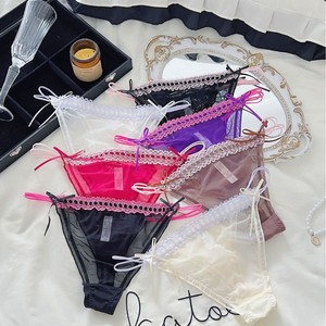 Culotte <span class=keywords><strong>string</strong></span> sexy en dentelle ajourée au design <span class=keywords><strong>original</strong></span> pour <span class=keywords><strong>femme</strong></span>, lingerie séduisante et coquette - Product Image 2
