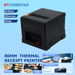 Máy in hóa đơn nhiệt trực tiếp không dây Bluetooth GTCODESTAR 80mm, máy in nhãn vận chuyển nhiệt di động <span class=keywords><strong>USB</strong></span> GT-P803 - Product Image 1