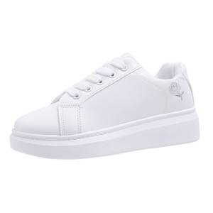 Zapatillas Deportivas De Suela Plana Versátiles Para Mujer Estilo Coreano Otoño 2022 Zapatos Casuales De Caña Baja Blancos Pequeños Para Estudiantes - Product Image 2