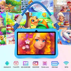 Tablette PC <span class=keywords><strong>Pritom</strong></span> <span class=keywords><strong>K7</strong></span> PRO Android 15, 7 pouces, WiFi, tablette pour enfants, 8 Go de RAM, 32 Go de ROM, 1024*600 HD, tablettes d'apprentissage pour enfants, tablettes pour bébés pas chères - Product Image 2