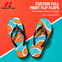 Chanclas de PVC Personalizadas con Impresión Completa en la Plantilla, Antideslizantes, para Playa y Piscina, para Hoteles y Compradores Promocionales
