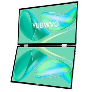 จอภาพ IPS LED ขนาด15.6นิ้วแบบพกพาหน้าจอคู่หรือสามจอแล็ปท็อปหน้าจอซ้อนกันได้ยืดหยุ่นพับได้ - Product Image 1