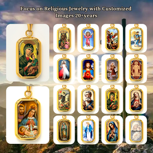 Giveluck tám kho báu Mặt dây chuyền đồ trang sức tôn giáo hình ảnh "phụ nữ của chúng tôi của vĩnh viễn giúp đỡ" Mô hình tùy chỉnh cho bán buôn - Product Image 5