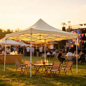 Tente de protection imperméable anti-UV 3x3M, auvent pliable de haute qualité, tente de stand extérieur pour festival, spectacle en plein air - Product Image 1
