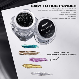 JTING Vernis à ongles en gel <span class=keywords><strong>professionnel</strong></span> effet 3D Black Wave Gel de modélisation diamant collant Vernis à ongles en gel personnalisé gratuit OEM - Product Image 3