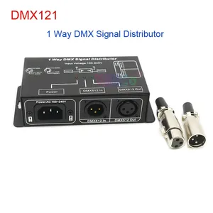 DMX512LEDアンプスプリッターDMX121;1CH 1出力ポートDMX信号ディストリビューターDMXデコーダー用DMX信号リピーターAC100V-240V