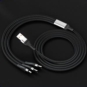 Cable de Carga Rápida 3 en 1 de 100W, Cable Universal de 6A y 1.2M con Conector Tipo-C USB para Teléfonos Móviles - Product Image 4