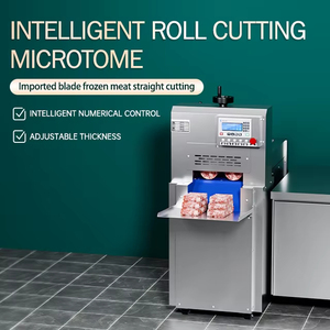 Machine à trancher automatique CNC professionnelle pour viande de mouton congelée avec 1/2/4/6 lames pour la découpe de rouleaux de bœuf dans les boucheries - Product Image 3