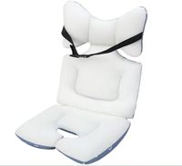 Coussin de siège bébé double face en coton 3D Air Mesh, coussin de poussette anti-bactérien, pliable, amovible, lavable, écologique, portable