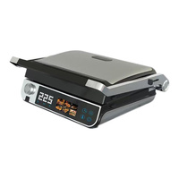 Grill de contact 1700W avec contrôle de température indépendant, revêtement antiadhésif, minuteur de compte à rebours, grill panini pour sandwichs