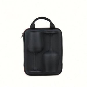Étui de transport portable pour verres à vin en EVA personnalisable, résistant aux chocs, sac pour bouteille de vin rouge avec couleur personnalisée style anglais - Product Image 5