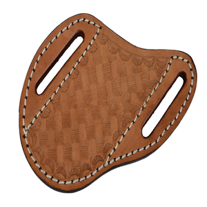 High Quality Handmade Genuine Leather Folding Knife Sheath Bag Adjustable Strap Hand-Stitched Portable OEM/ODM Support MORTAL - Product Image 1