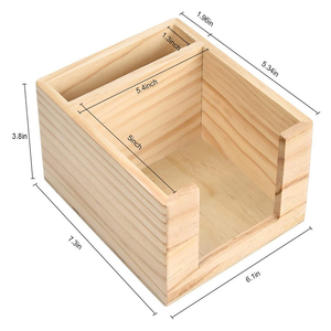 Rustieke Tafelgerei Organizer Houten Bestekhouder Met Servet Papieren Lade - Product Image 1