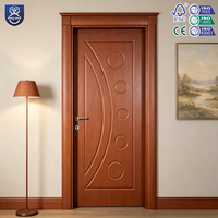 Nouveau Design d'intérieur, porte en bois PVC MDF, coupe-vent, meilleure vente, Design moderne pour salle de bain