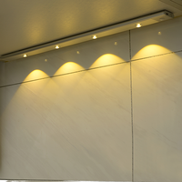 Plafonnier LED encastré sans cadre personnalisé, éclairage d'escalier, veilleuse murale, capteur à distance, intensité variable, blanc chaud pour cuisine et hôtel