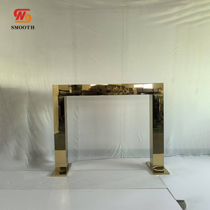 ขาตั้งดอกไม้สี่เหลี่ยมสแตนเลสคุณภาพสูง LEDA ตกแต่งงานแต่งงานและงานอีเว้นท์อย่างหรูหรา สไตล์หรูหรา - Product Image 1