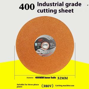 Grande lame de scie triphasée 350/400 en acier inoxydable, métal, fer, sable, meule OEM, outils abrasifs personnalisables, lamelle de coupe - Product Image 3