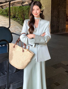 Ensemble tailleur et robe élégant et sophistiqué de style haut de gamme Printemps 2026 avec un ensemble deux pièces élégant - Product Image 5