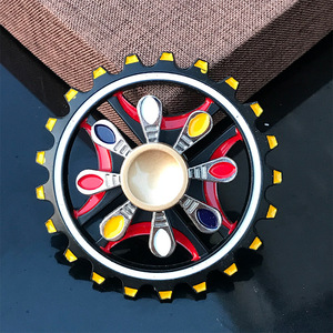 Doble capa nuevo Metal <span class=keywords><strong>Fidget</strong></span> <span class=keywords><strong>Spinner</strong></span> colorido dedo <span class=keywords><strong>Fidget</strong></span> Spinners con diseño de timón aleación de zinc mano <span class=keywords><strong>Spinner</strong></span> juguete - Product Image 3