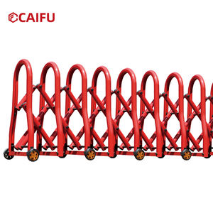 Verstelbare accordeongate, verplaatsbare telescopische verkeersbarrière, handmatig duw-trek vouwbaar isolatiehek voor metro - Product Image 5