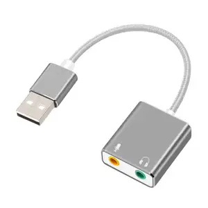 7.1 채널 2.0 usb 사운드 카드 컴퓨터