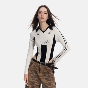 <b>Women's</b> Sexy Outdoor Printed Logo Cotton <b>Jumpsuit</b> Customizable Football <b>Jersey</b> T-Shirts Wholesale Camiseta Feminina OEM Service - Product Image 1