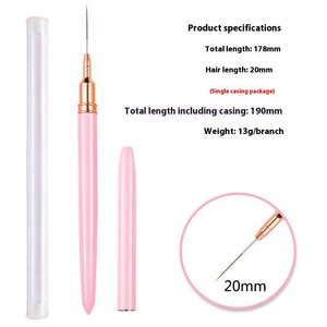 Pinceau et stylo liner professionnels ultra-fins portables pour la mise en forme des ongles en gel et acrylique - Product Image 3