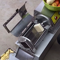 Populaire groothandel ShiBanWan stabiele continue voedingsmachine 220V 370W motor fruit- en groentestripjesmachine 200-300kg/u snack