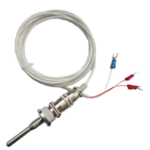 WZP-270 温度計 -50-450℃ 測定範囲 熱電対 PT100 プローブ 2.5m ケーブル 航空プラグ IP65 ステンレス鋼 - Product Image 4