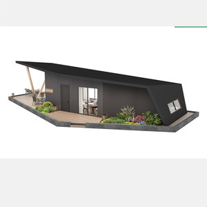 Maisonnette de luxe en aluminium de forme irrégulière, préfabriquée et modulaire, provenant de Chine, avec cuisine et salle de bain préfabriquées FR FR - Product Image 1