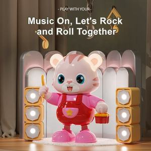 Jouet musical lumineux pour bébé personnalisé, <span class=keywords><strong>puzzle</strong></span> amusant, chant, lumière colorée, balançoire, danse, plastique, animal, éveil, confort - Product Image 2