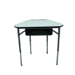 Ergonomische Chromen Afgewerkte Poten Hout Trapeziumvormig Schoolbureau Voor Volwassenen En Chattafel Voor Studenten Modern - Product Image 3