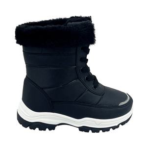 YL-25112 Bottes d'hiver pour enfants imperméables, chaudes et confortables, noires, <span class=keywords><strong>de</strong></span> mode, en gros, pour l'extérieur, unisexes - Product Image 2