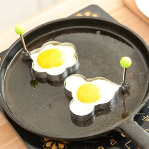 แม่พิมพ์ทอดไข่สแตนเลส 430 รูปหัวใจ ดาว และดอกไม้ - อุปกรณ์ทำไข่ดาว DIY - Product Image 3