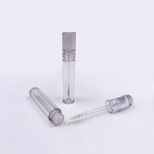 Tube à gloss transparent rond personnalisé avec logo gratuit, échantillon gratuit, tubes à gloss vides avec logo privé - Product Image 3