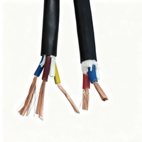 Fil de câble électrique flexible RVV 2 à 5 conducteurs H05VV-F gaine en PVC câble d'alimentation en cuivre nu cordon royal pour appareils ménagers tailles 0.75