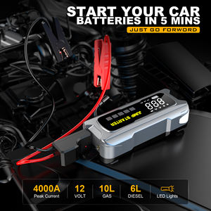 Démarreur de batterie de voiture intelligent 12V multifonction avec clip de sécurité, chargeur de batterie externe Type C PD65W 24000mAh 4000A - Product Image 6