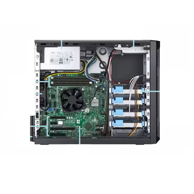 Original Xeon Quad Core E-2224 3.4GHz/8GB 3200MHz 1TB SATA 7.2K 3.5 Entry Level Tower Server Poweredge T140