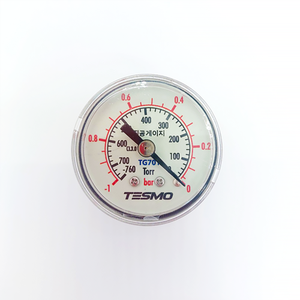 Manómetro Tesmo TG701 con Carcasa de Latón y Acero, Herramienta de Medición de Presión - Product Image 1