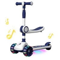 Vélo à pédales 3-en-1 de haute qualité pour enfants, nouveau modèle de trottinette pliable pour enfants, 3 roues en plastique, jouet pour bébé