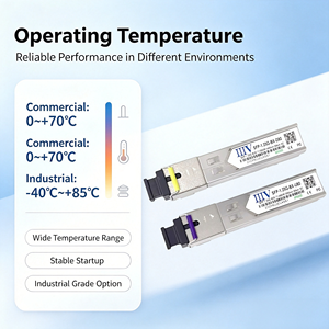 1.25G BiDi SFP Optik Alıcı-Verici 1490nm/1550nm 80KM SC Tek Modlu Tek Fiber Gigabit Modülü DDM Desteği Uyumlu Anahtar - Product Image 2